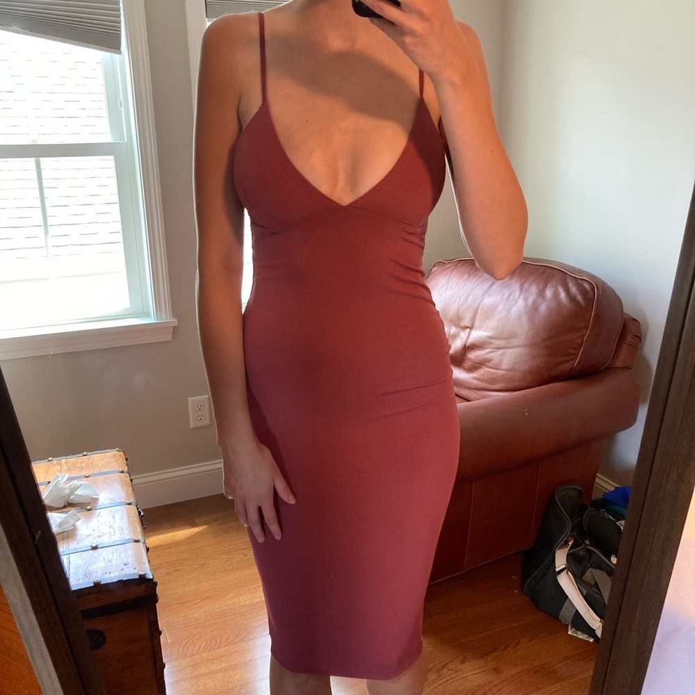 NWT Rose/Mauve Bodycon Dress